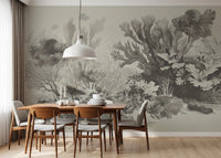 The Aquarium - Greige Wall Mural