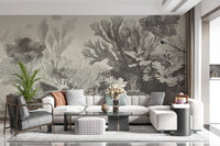 The Aquarium - Greige Wall Mural