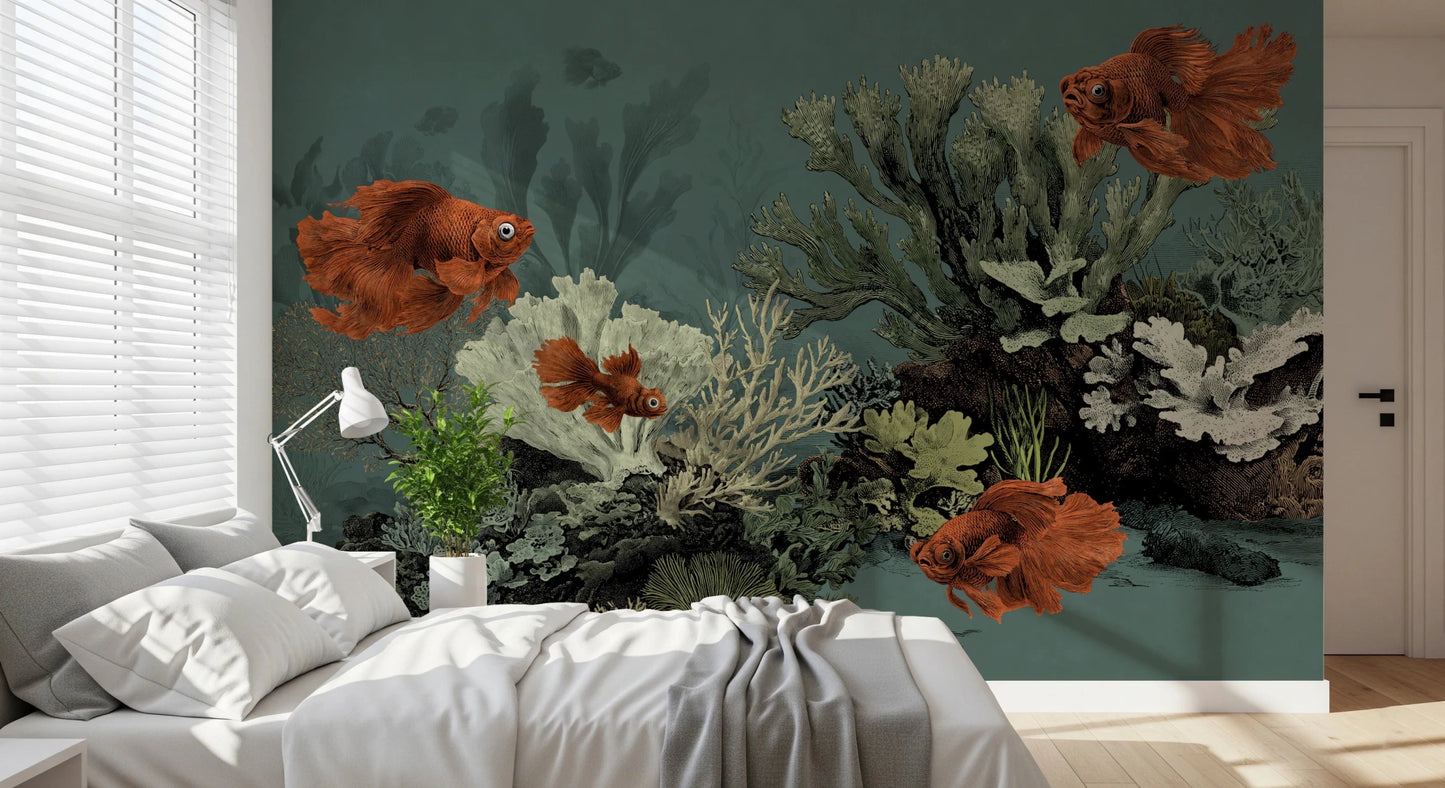 The Aquarium - Petrol Wall Mural