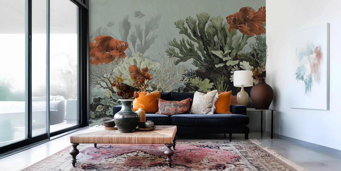 The Aquarium - Seafoam Wall Mural