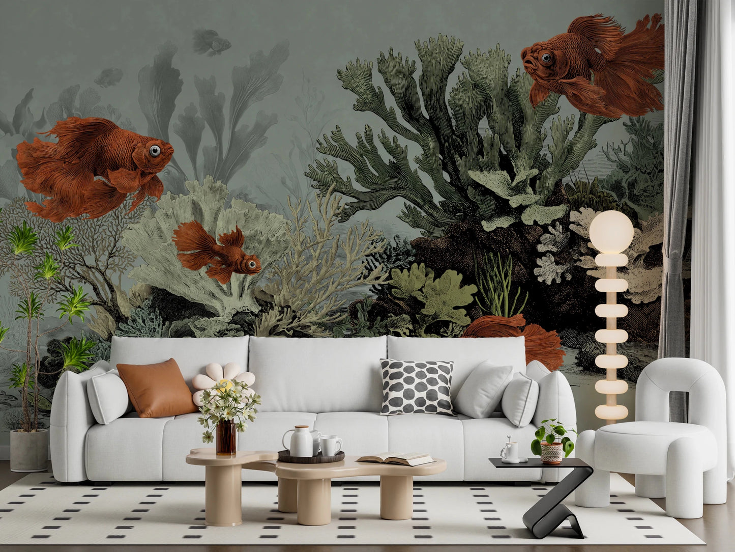 The Aquarium - Seafoam Wall Mural