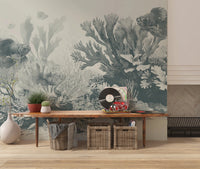 The Aquarium - Teal Wall Mural