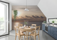 The Glow of Dusk Wall Mural presenting a twilight sky.