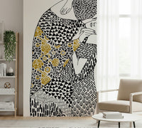 The Kiss Wall Mural