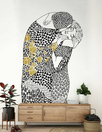 The Kiss Wall Mural