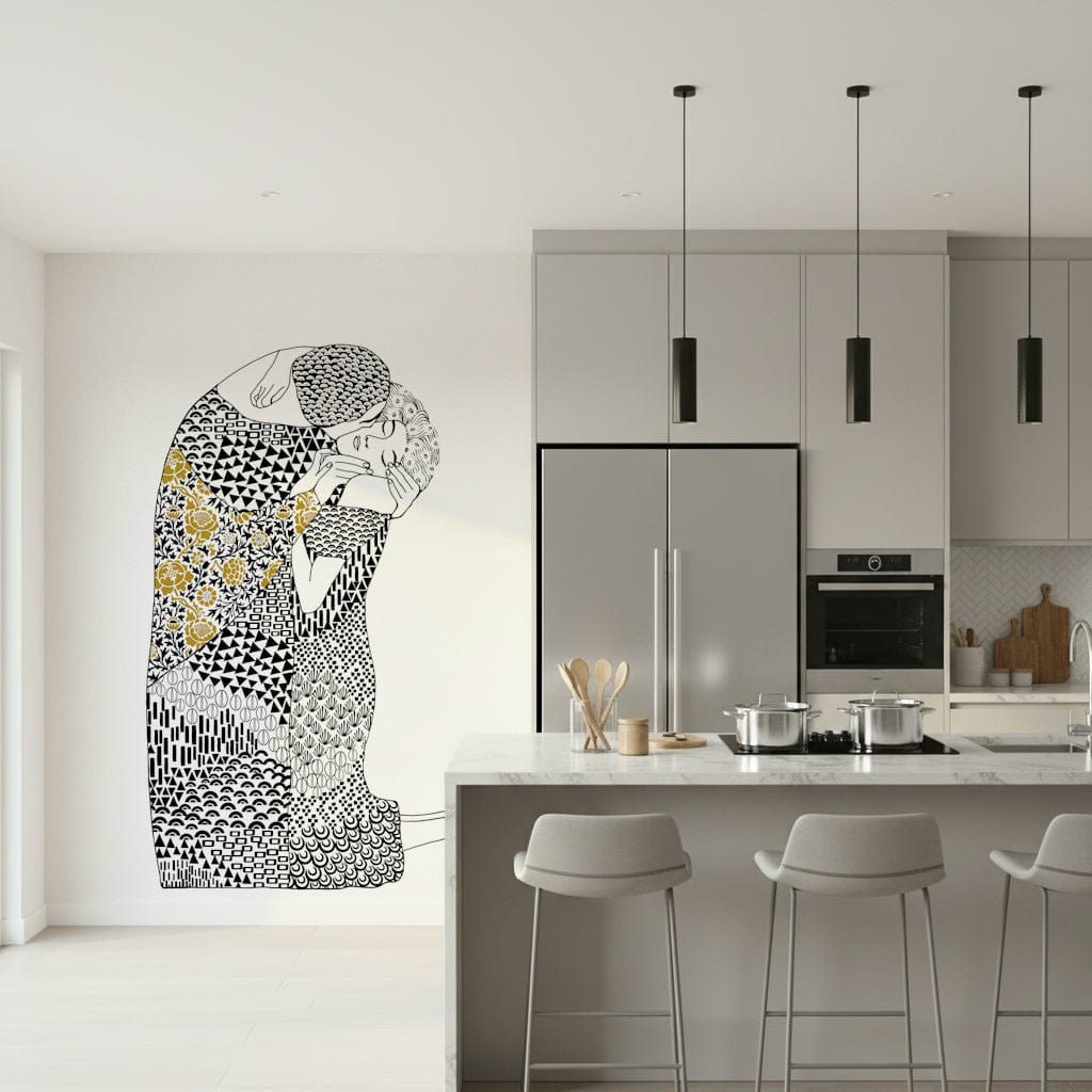 The Kiss Wall Mural