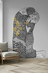 The Kiss Wall Mural