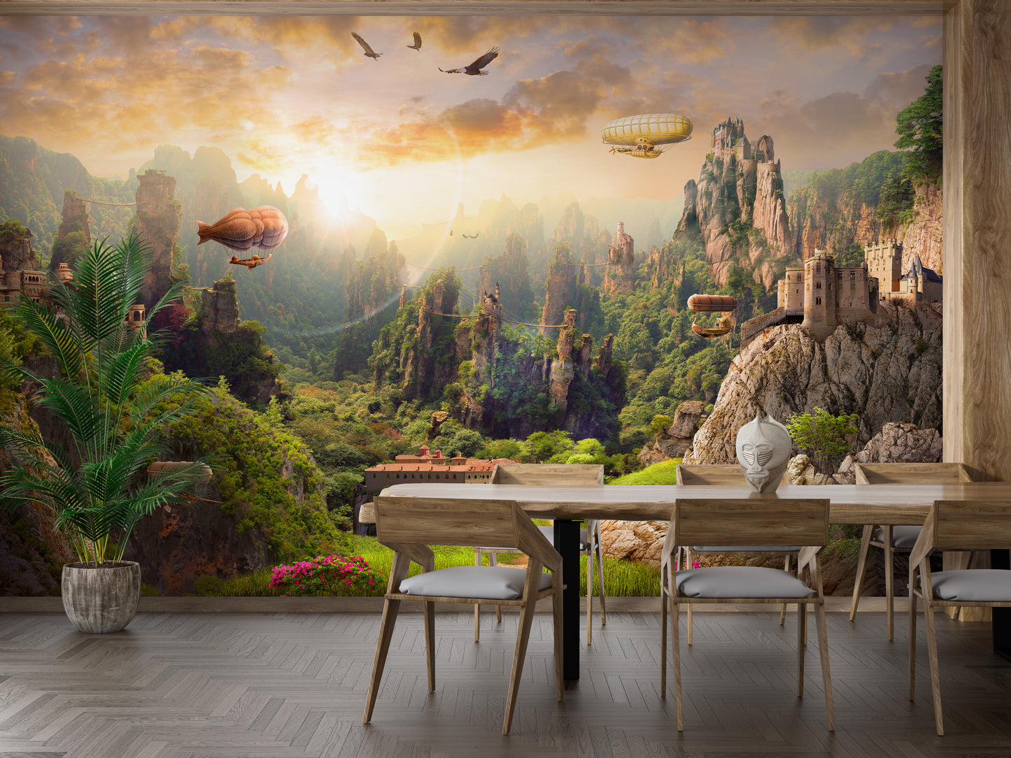 Scenic beauty nature kingdom wallpaper for interiors
