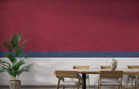 Elegant tied thread pattern mural for stylish interiors.
