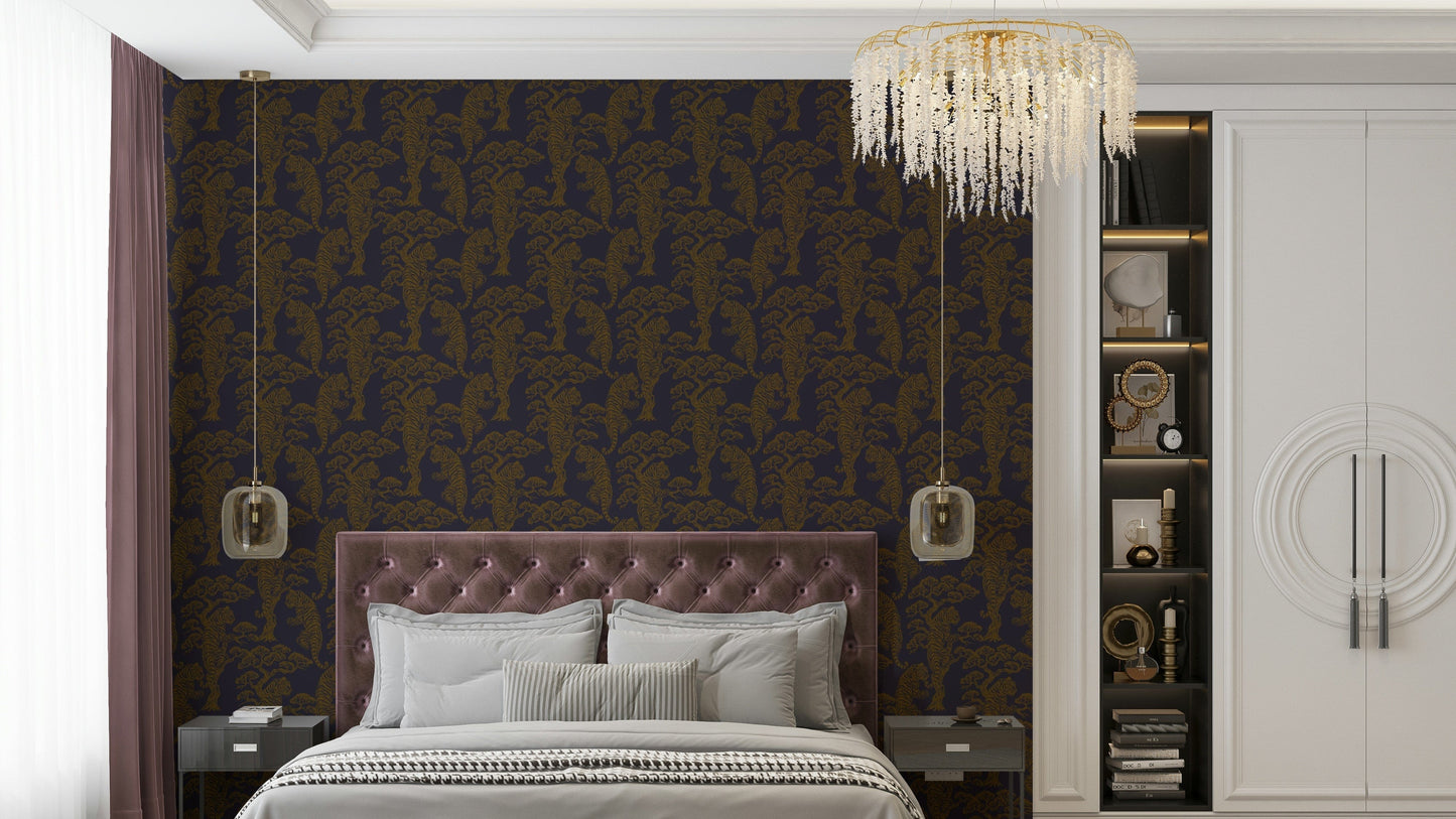 Tiger Dynasty grand wall mural

