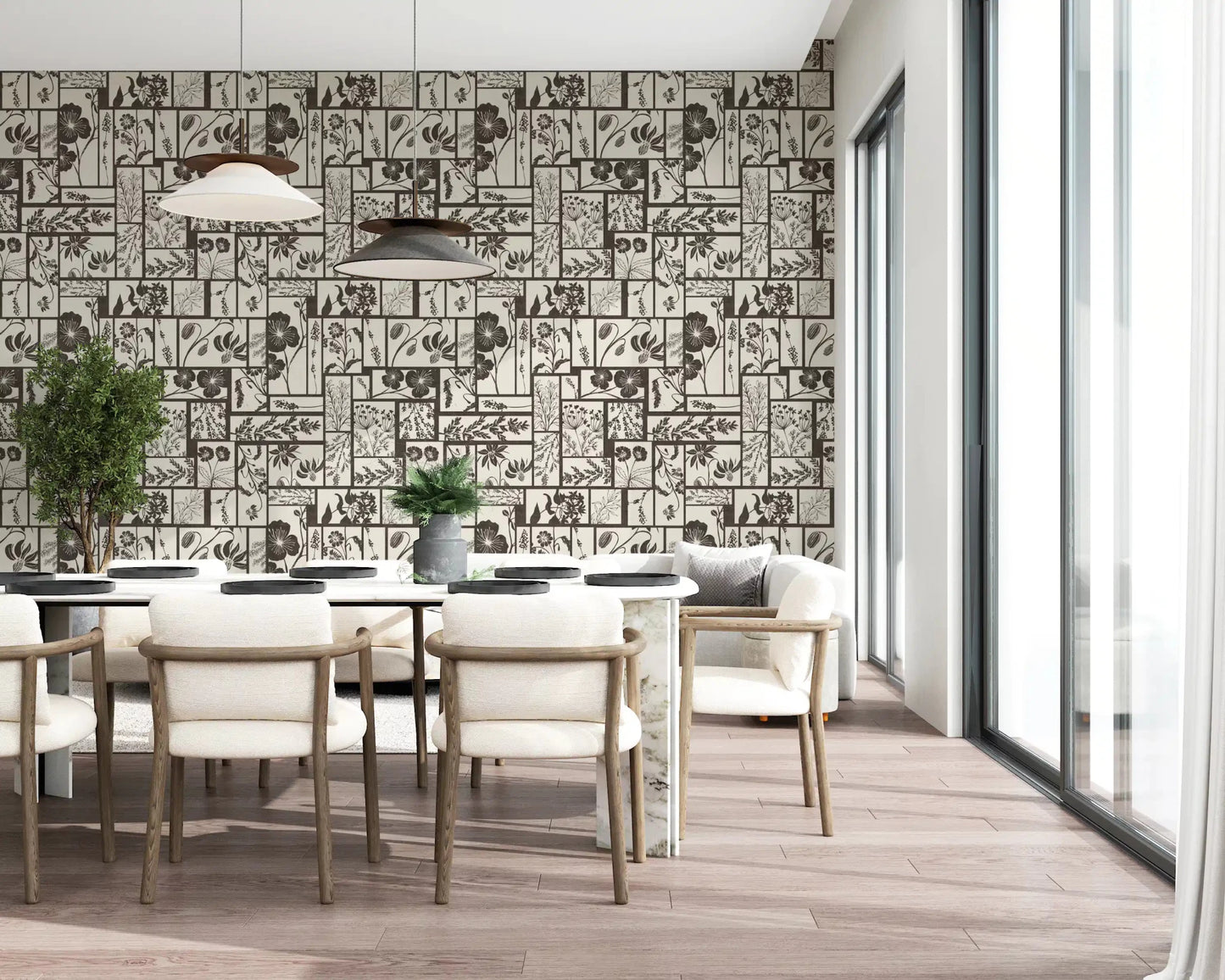 Timeless Flora Tile Wallpaper⁠