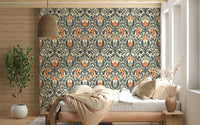 Luxurious decorative surface, Timeless Floral Opulence, premium wall decor.