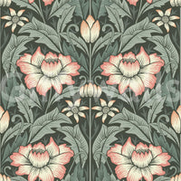 Timeless Garden – Forest Green Wallpaper⁠