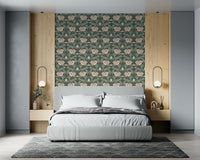 Timeless Garden – Forest Green Wallpaper⁠
