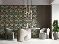 Timeless Garden – Forest Green Wallpaper⁠