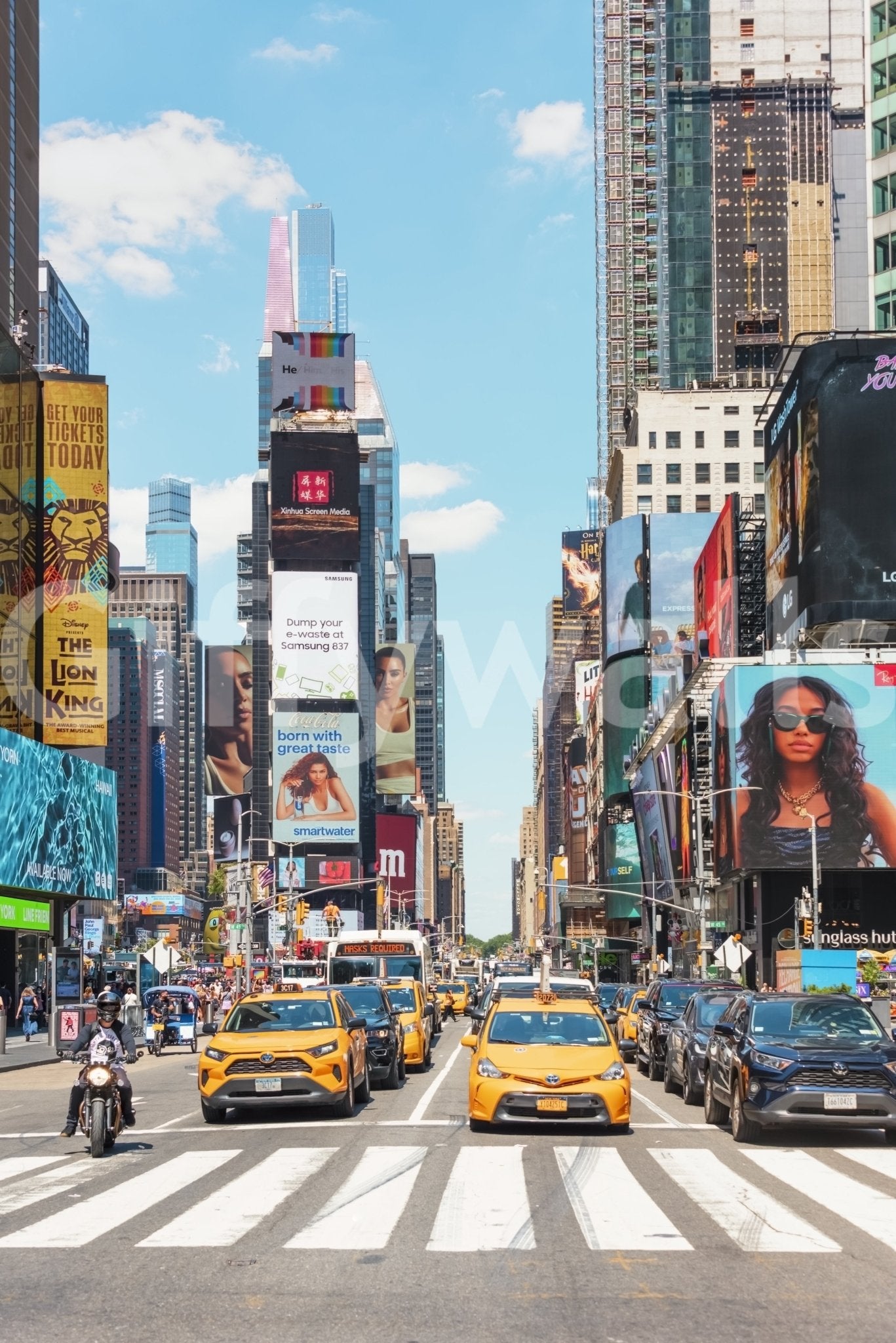 Times Square Buzz Wall Mural