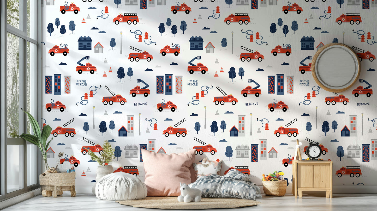 Fun wallpaper featuring fire hydrants

