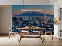 Tokyo city at dusk wallpaper for hallway feature wall, sleek look