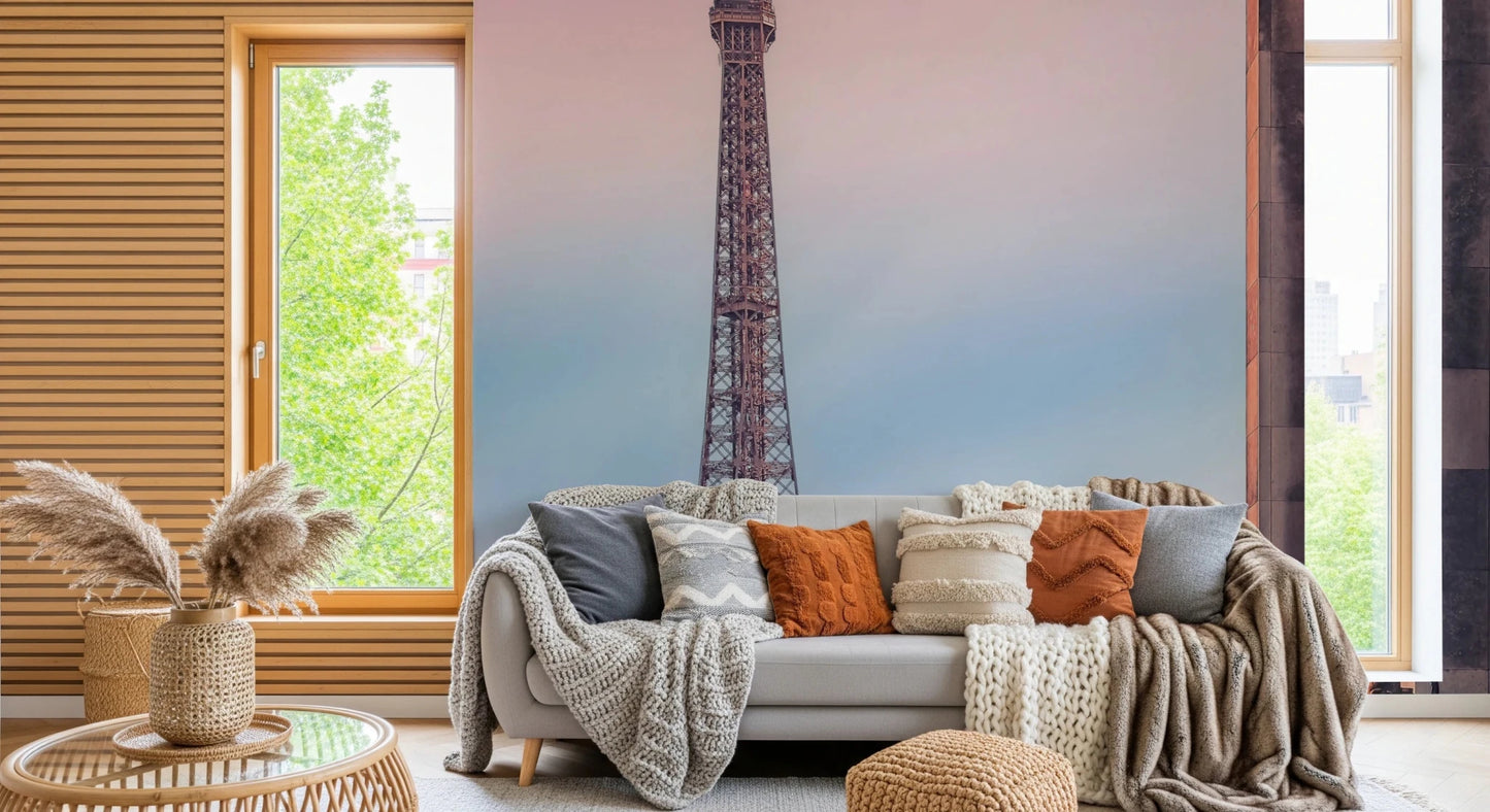Tour Eiffel Sunset Wall Mural