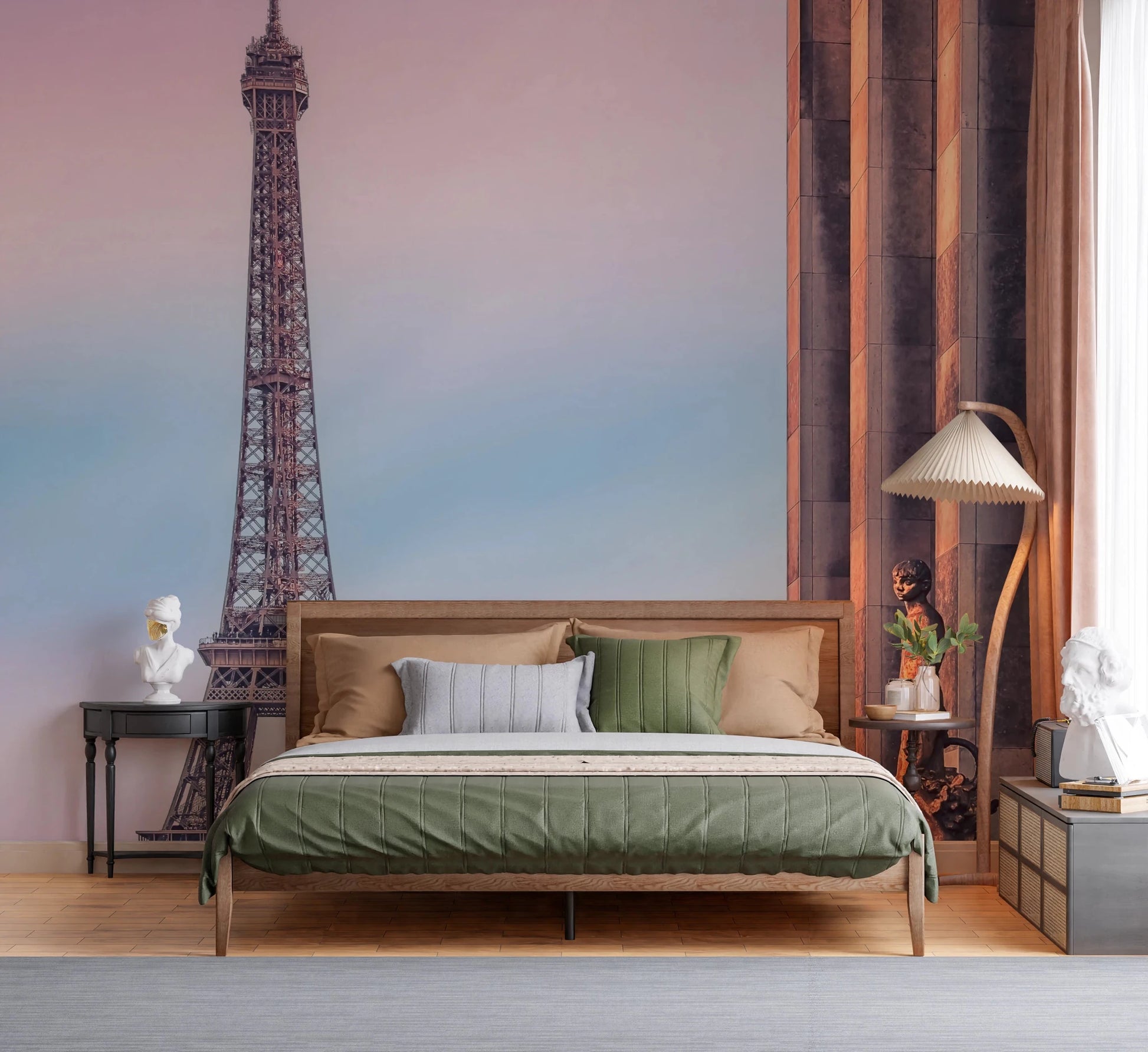 Tour Eiffel Sunset Wall Mural