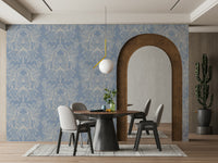 Bedroom styled with Tranquil Blooms wallpaper

