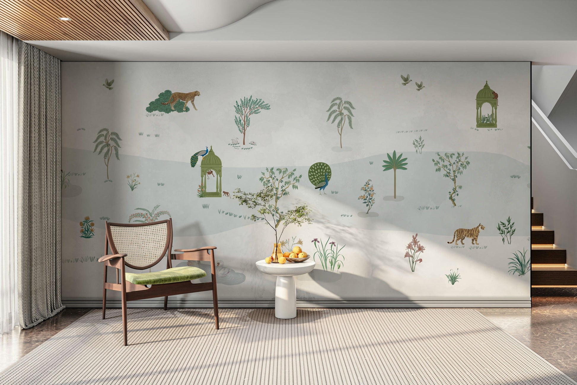 The composition is full and detailed, with a sense of natural abundance.

