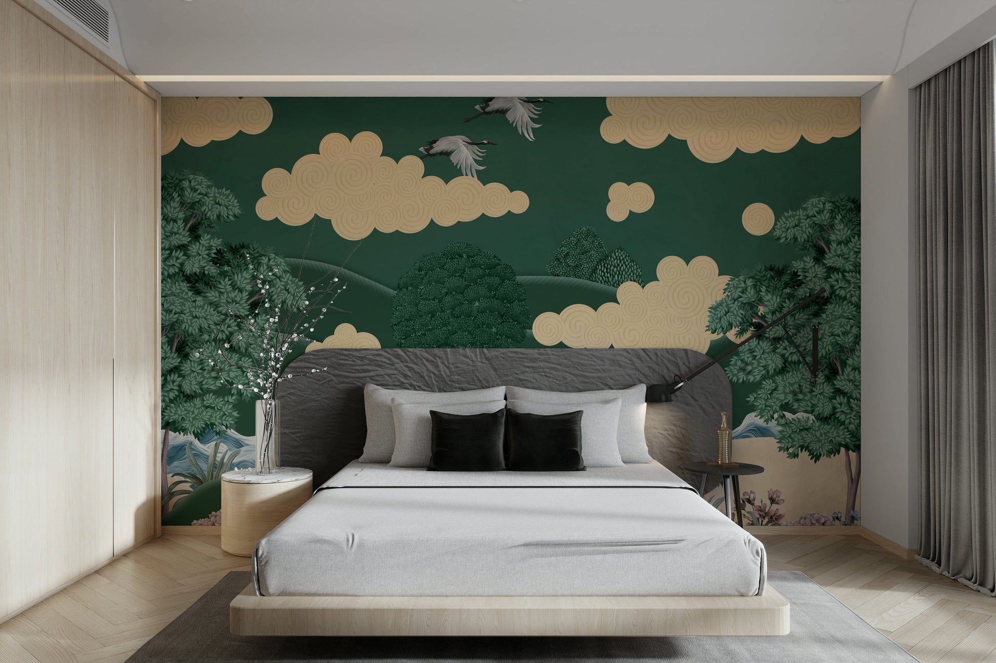 The design feels graceful and peaceful.

