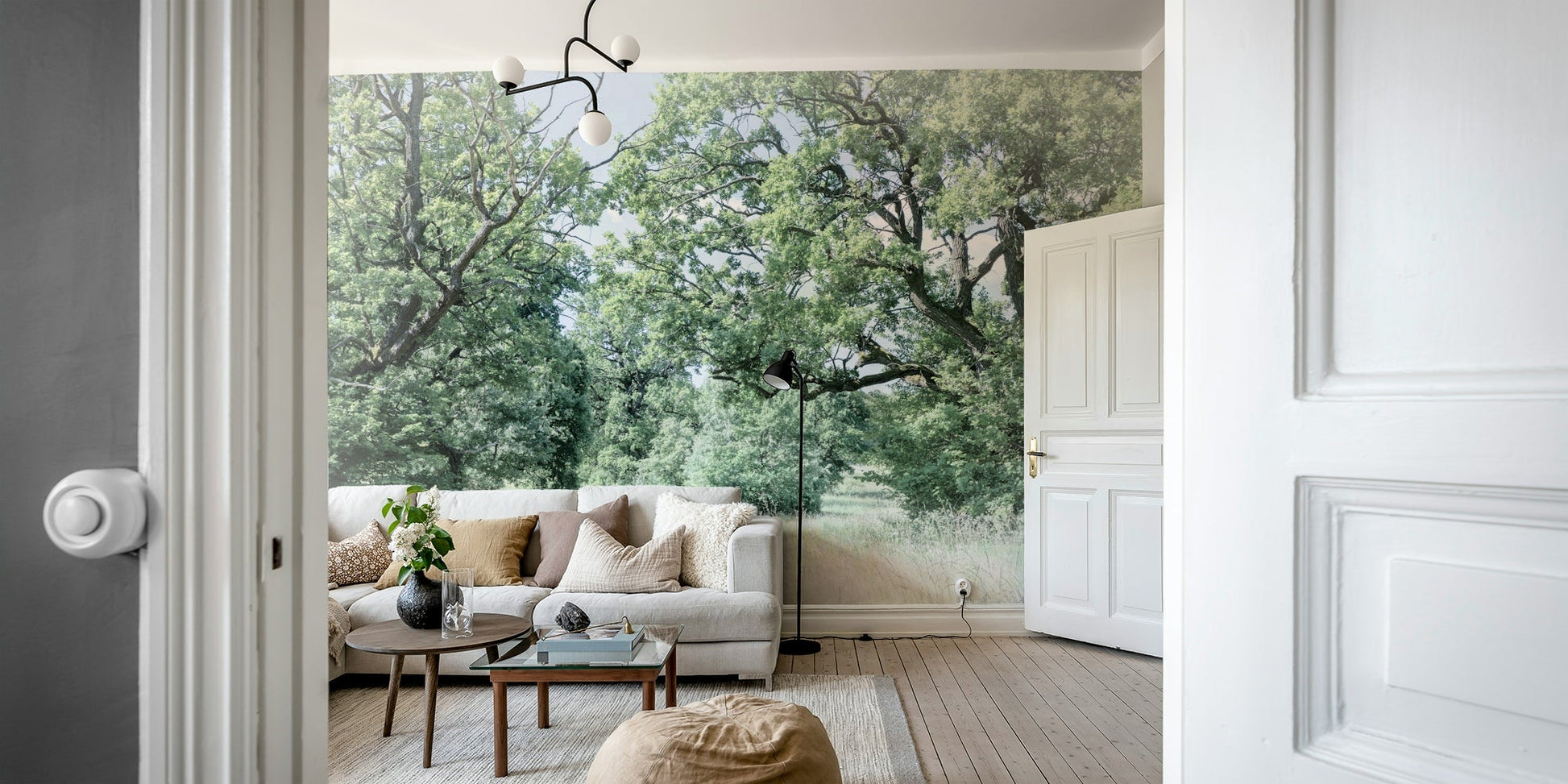 Open field landscape wall mural
