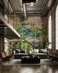 A seamless pattern for a living room or meditation space.

