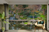A calm and serene wall covering.

