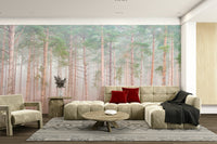 Peaceful forest scene.

