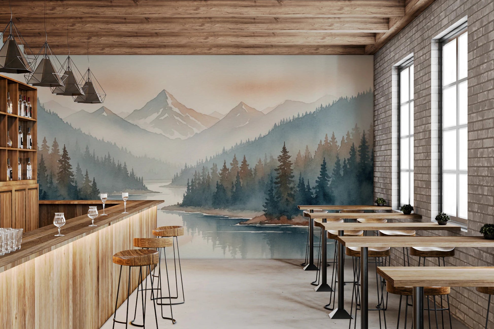 Tranquil Valley Wall Mural