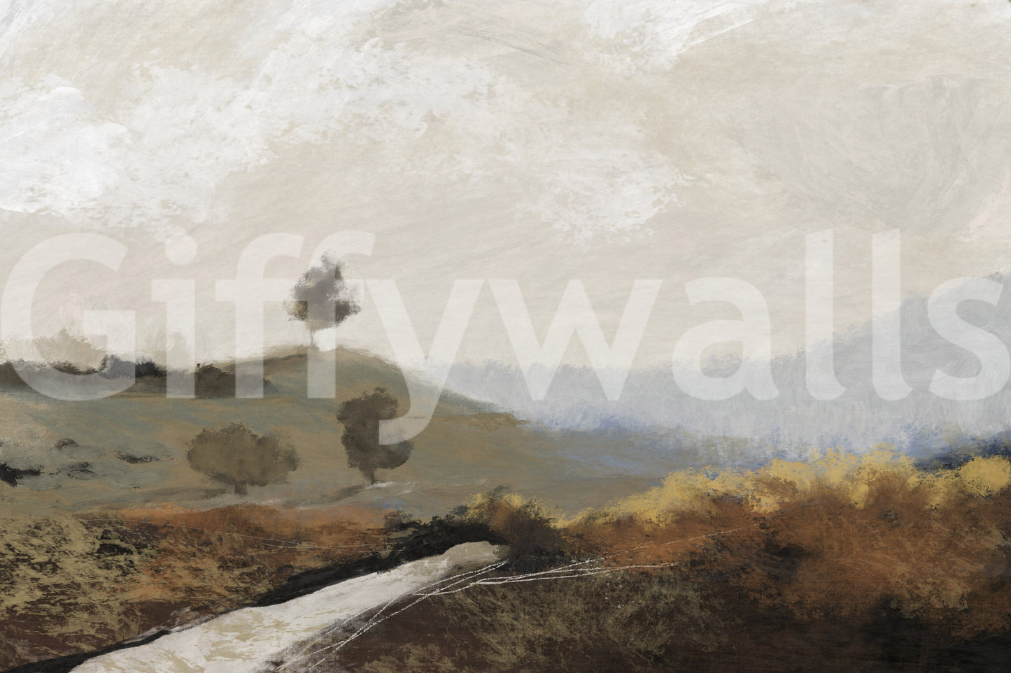 Painted Vista Wall Mural -2786264