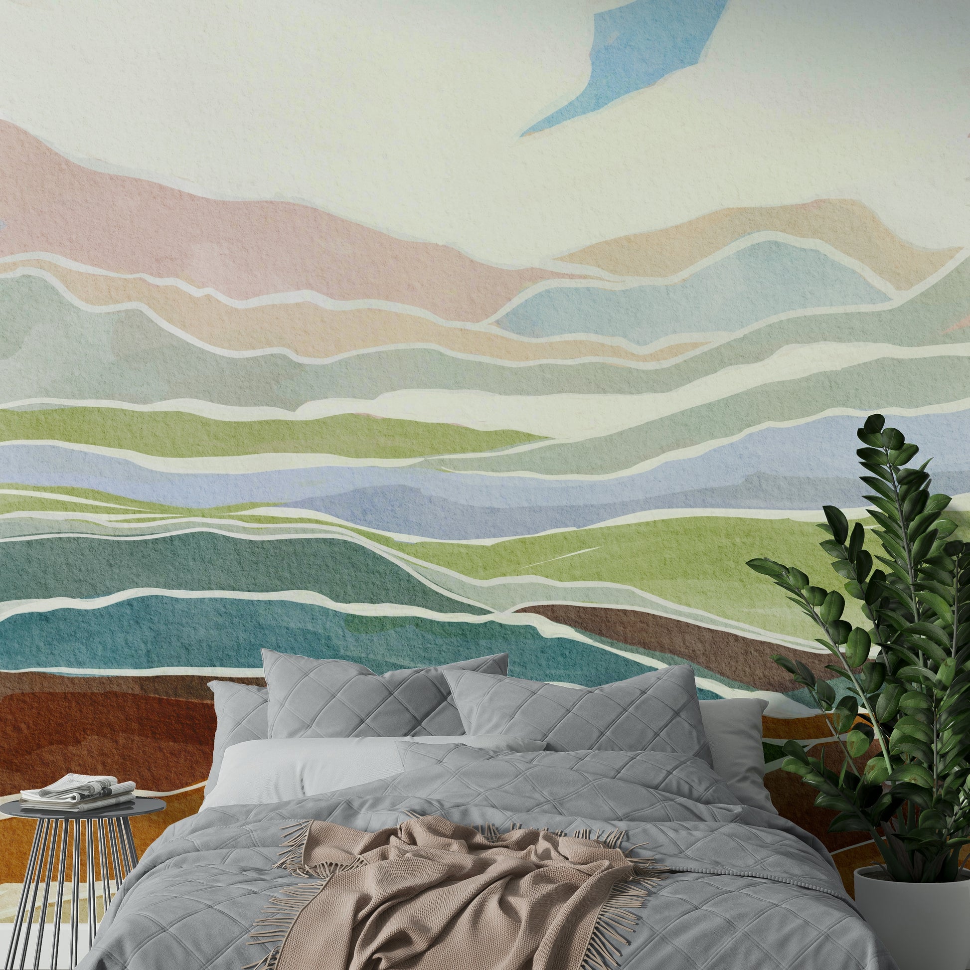 Durable artistic wallpaper

