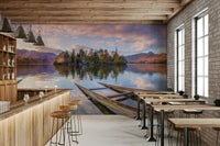 The water is calm and still.

