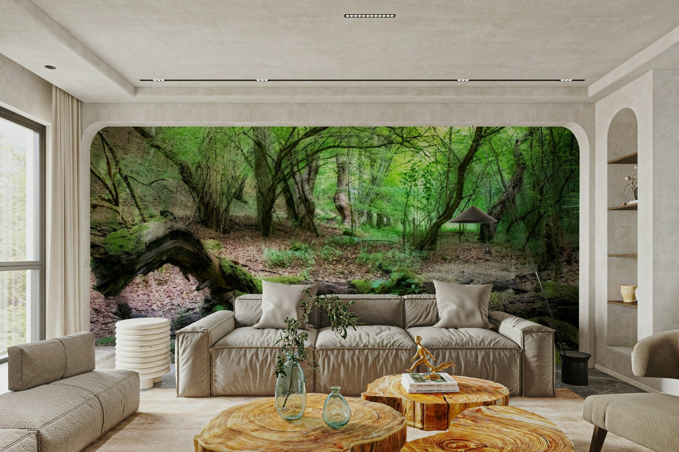 Woodland forest mural wallpaper
