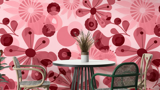 Translucent Flora Wallpaper