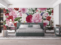 Trendy Pink and Red Rose Wallpaper - Giffywalls