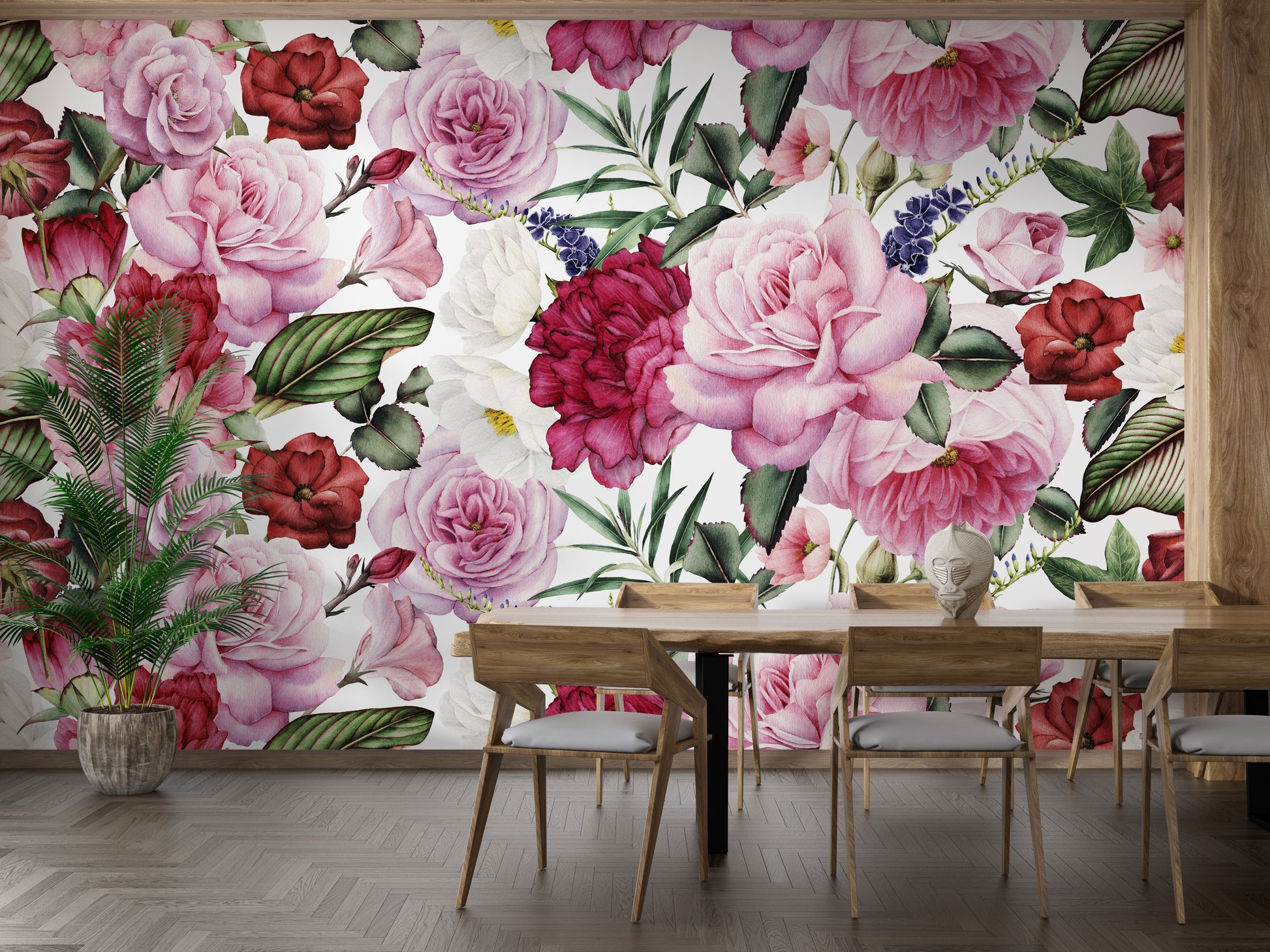 Stylish rose design wallpaper for chic spaces
