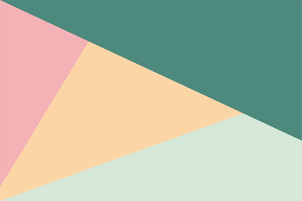Colorful Geometric Triangle Shaped Wallpaper in your room — zoomed