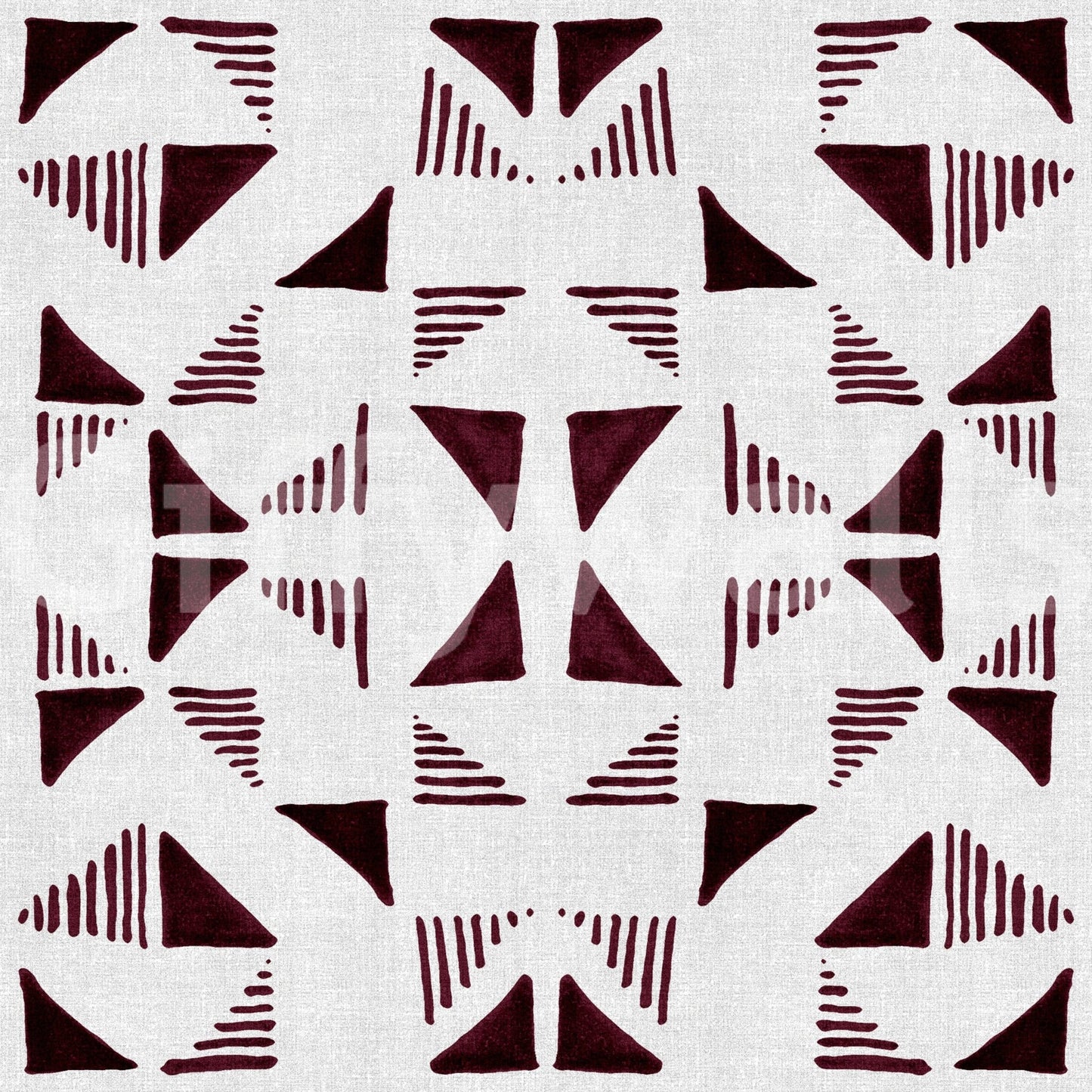 Triangles Composition Burgundy Wallpaper⁠
