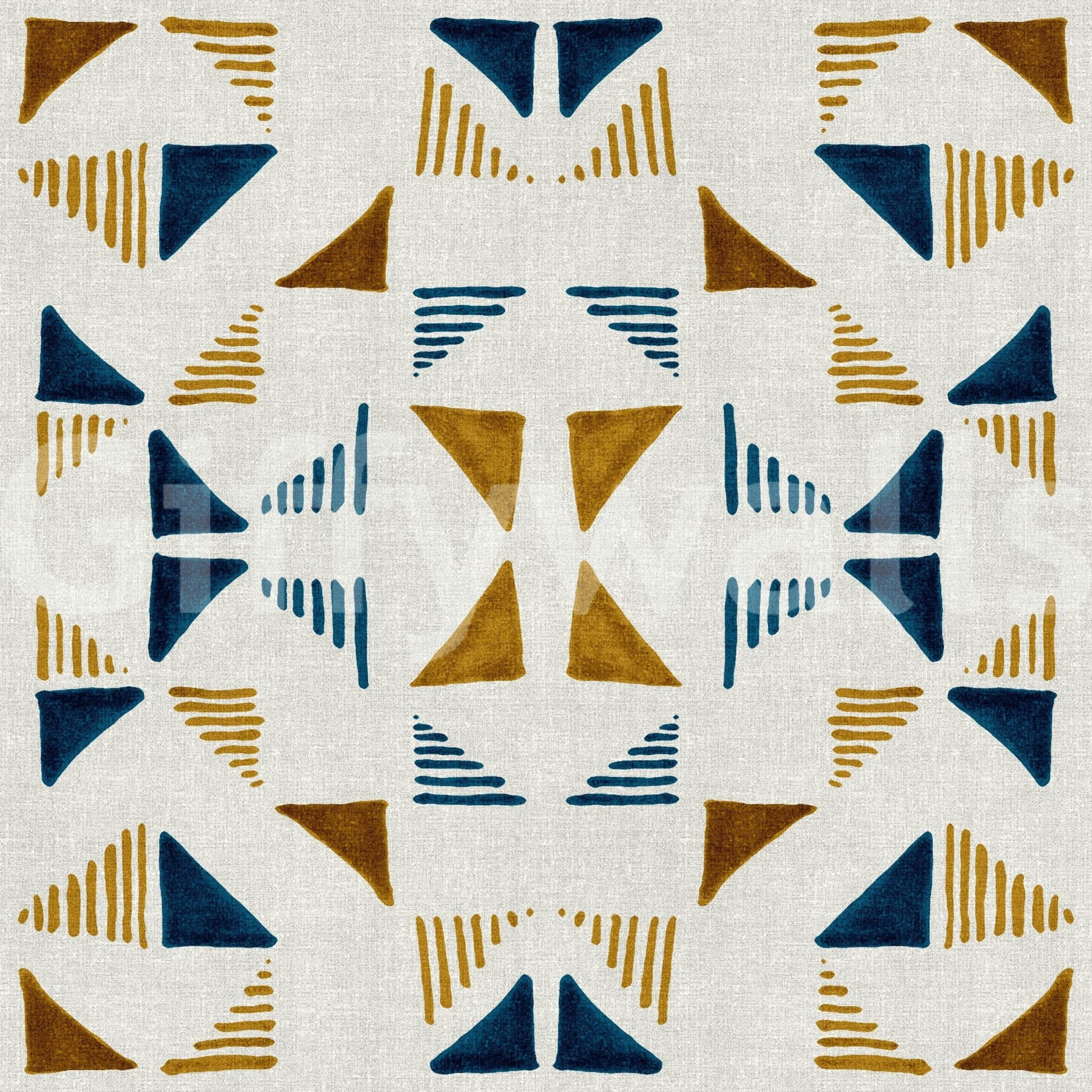 Geometric forest wallpaper with abstract triangles bringing a natural, calming vibe to home decor.