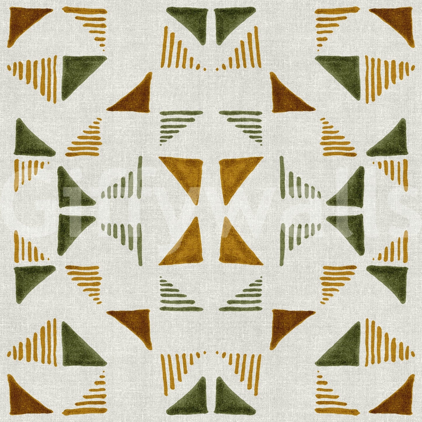 Triangles Composition Foliage Wallpaper⁠