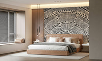 Tribal Half Sun Wall Mural