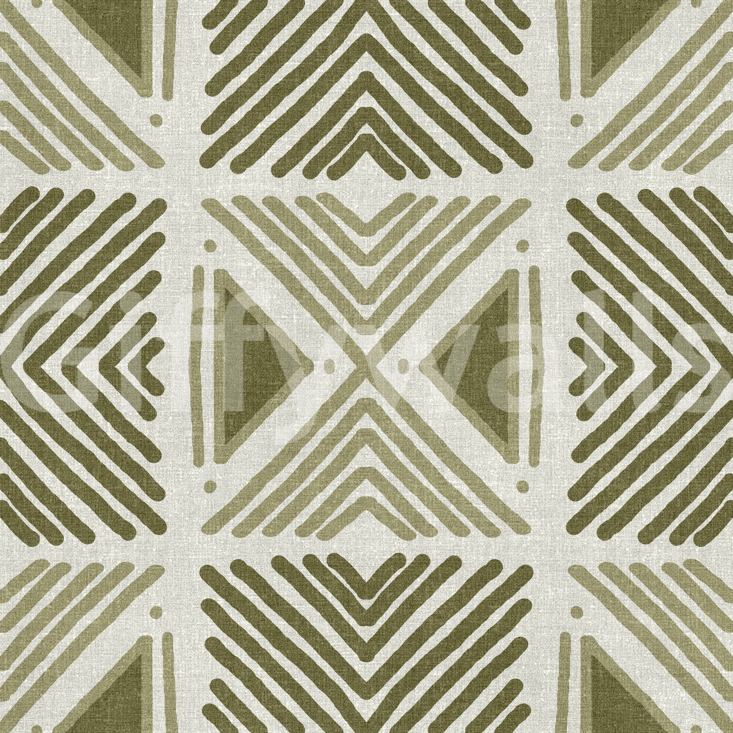 Abstract tribal wallcovering, earthy, repetitive design, stunning mural.