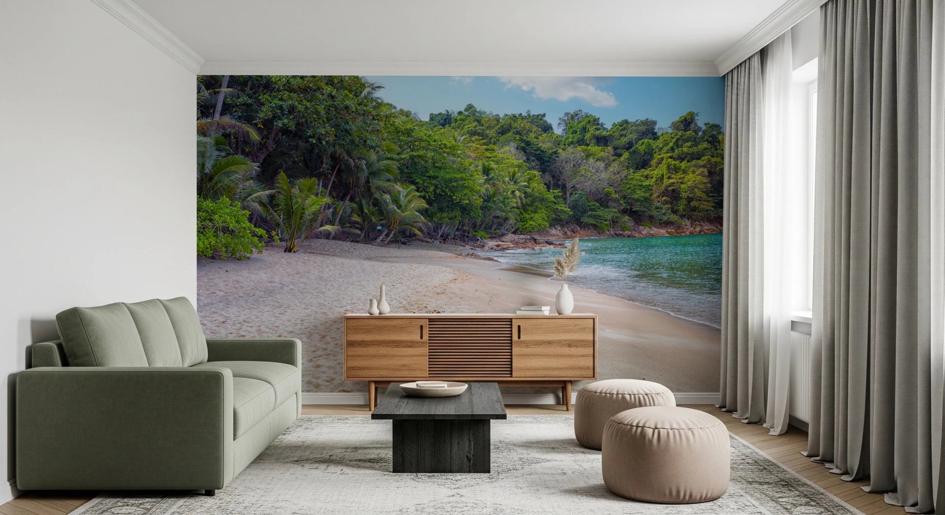 Tropical Beach Haven Wall Mural