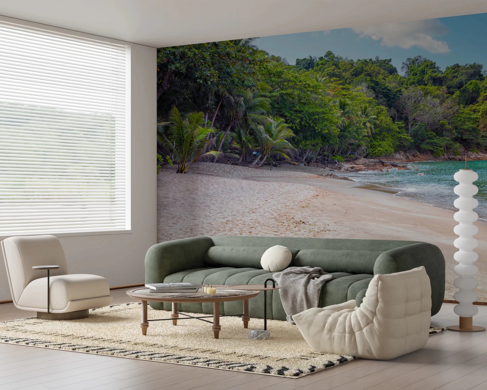 Tropical Beach Haven Wall Mural
