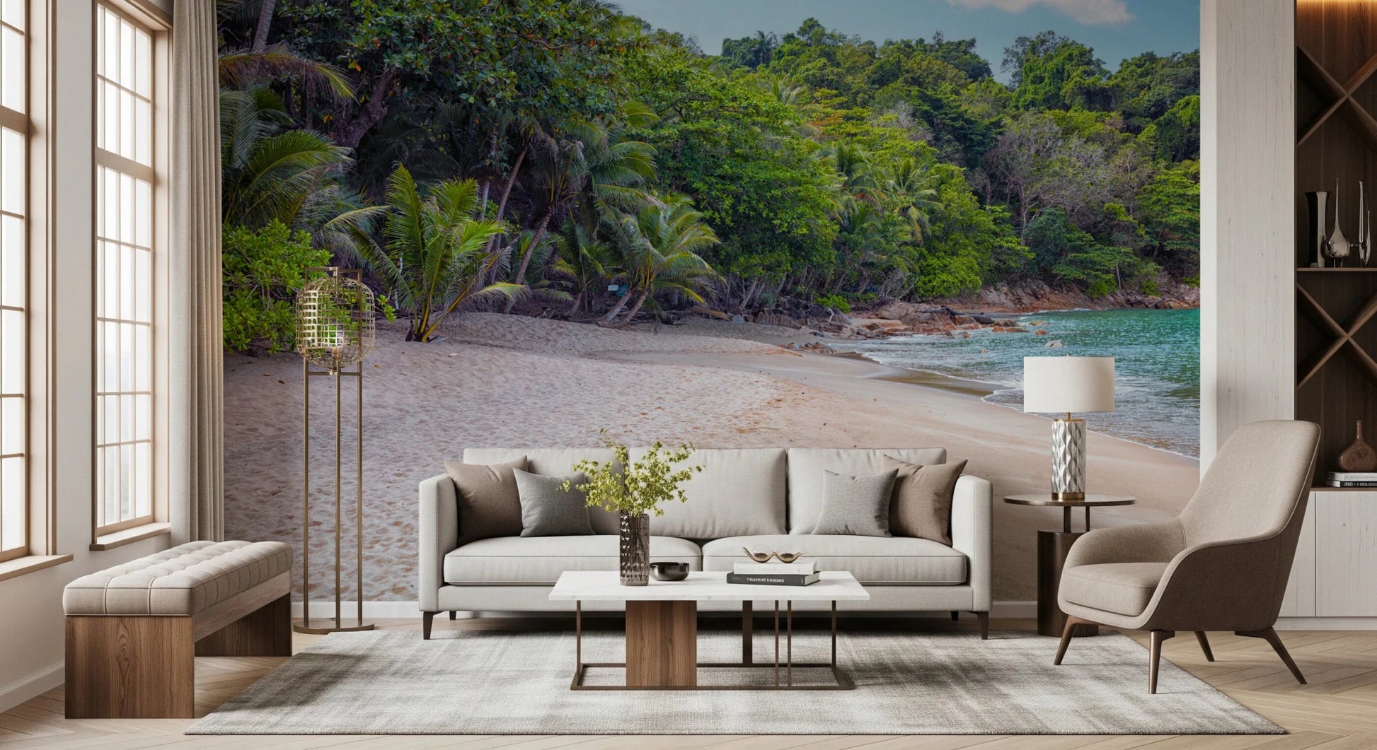 Tropical Beach Haven Wall Mural