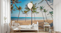 Tropical Beach Scene Wall Mural