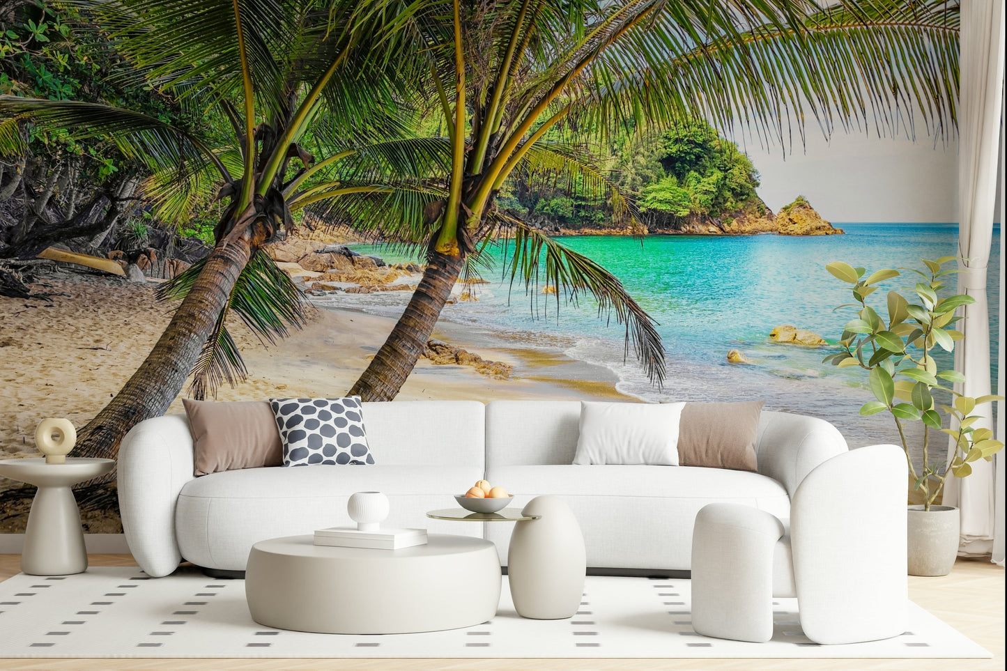 Tropical Beach Escape Wall Mural